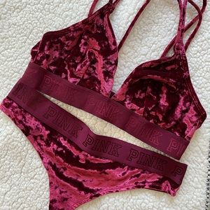 Pink Bralette & thong